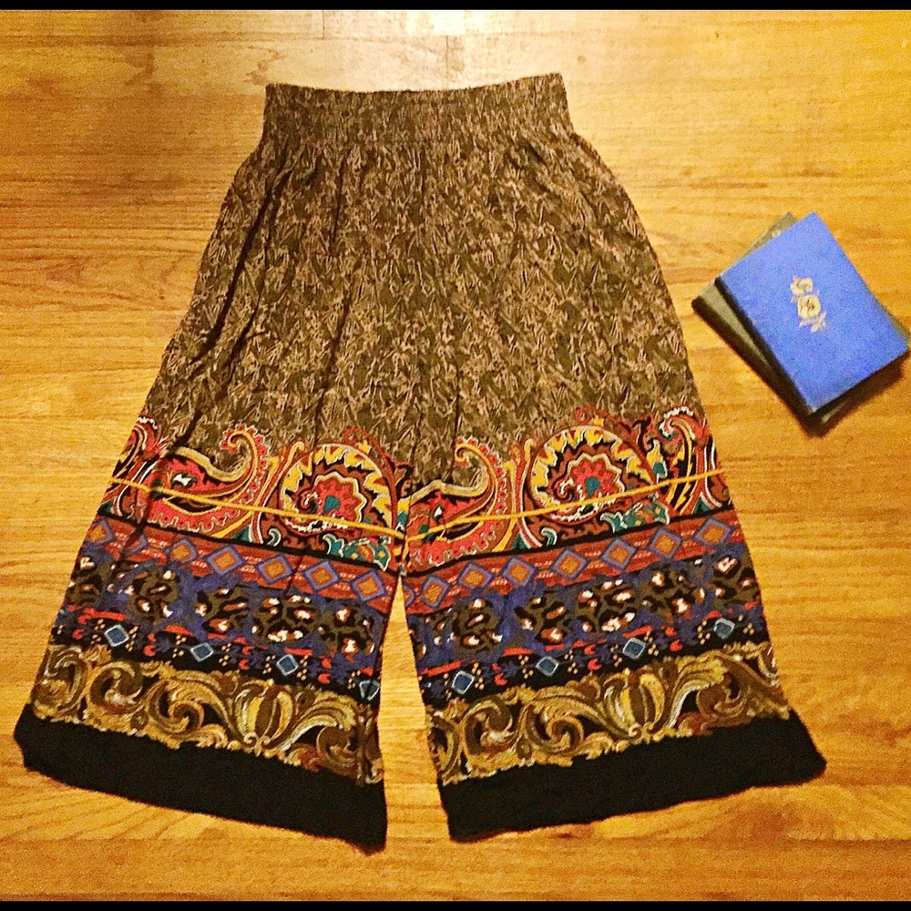 Vintage 1980s Carole Little Gaucho Pants